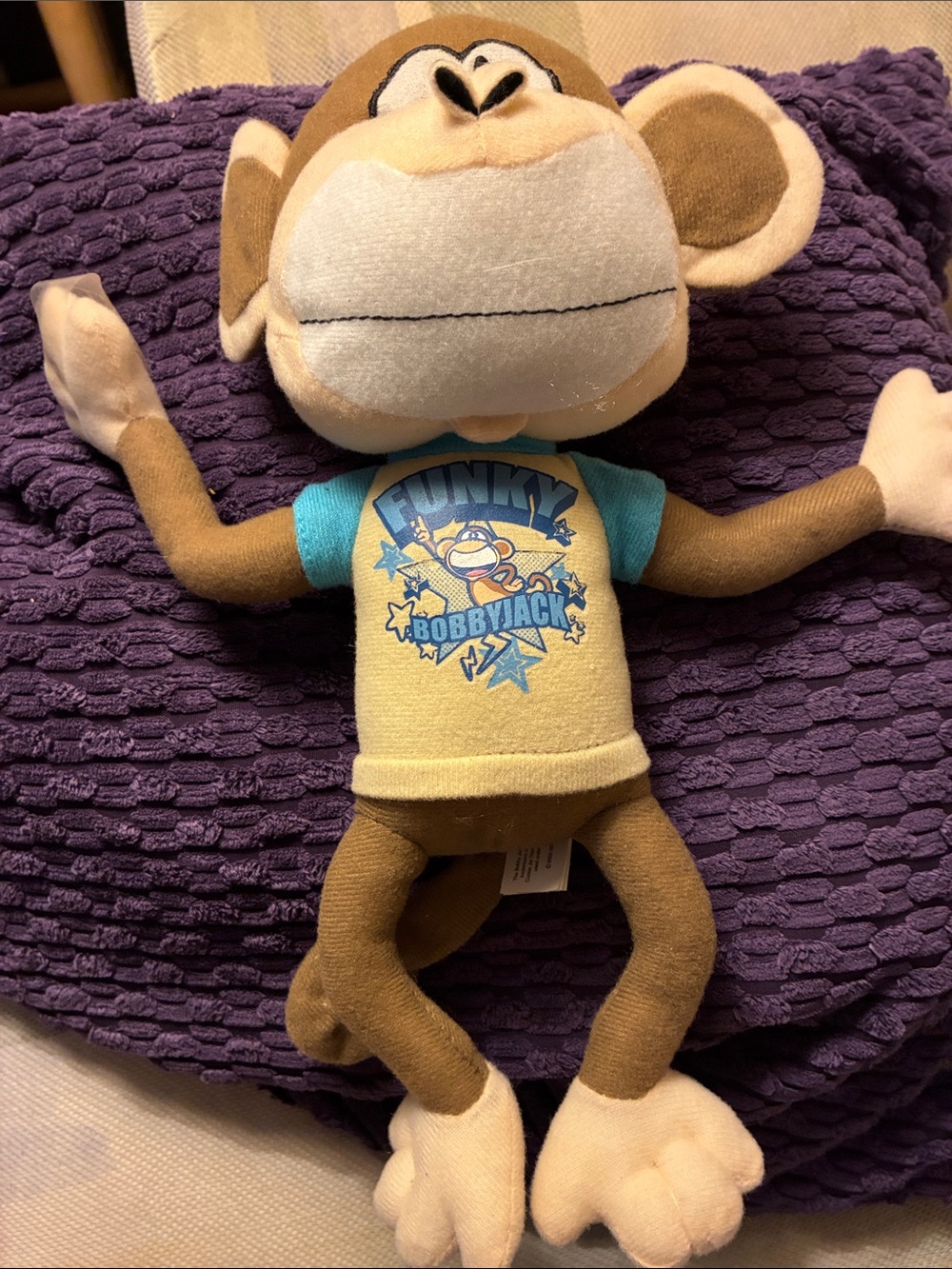 Funky Monkey Plush Bobby Jack stuffed Toy